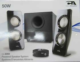 Ca-3305 Cyber Acoustics 50w Powered Speaker System Upc 646422002460