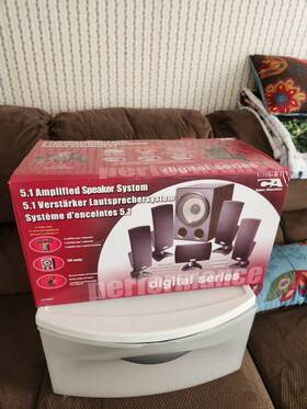 Ca-5150e Cyber Acoustics 6 Speaker 100w Digital Series System Gaming/tv/stereo