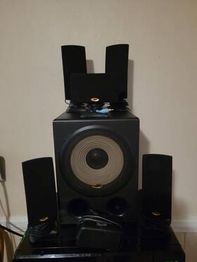 Ca5150 Cyber Acoustics Subwoofer And 5 Speakers Multi-media System - Working Condition