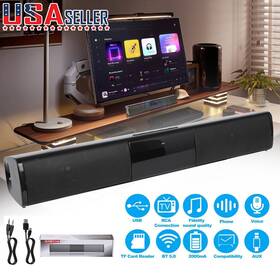 Dazone Bs-28b Bluetooth 5.0 Home Tv Sound Bar 2 Speaker System Wireless Subwoofer 3d Surround