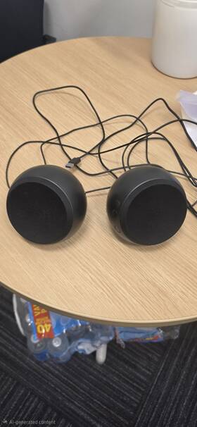 Dell Dellae215 2.0 Computer Speakers Ae215 5w Rms With Volume Control Auxiliary Port