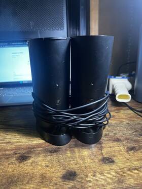 N889 Dell Ubb Wired Powered Computer Speakers 2pc Black Usb 3.5mm Jack 2011