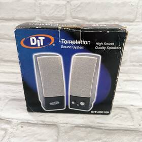 Dit Dit-nic120 Vtg Temptation Computer Speakers High Sound Quality System 3.5 Mm Mini Jack