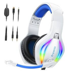 Dongguan Huawei Technology Co. Ltd 792105774770 Pg1 Gaming Headset For Ps4/ps5/pc/nintendo Switch/xbox One Usb White/blue