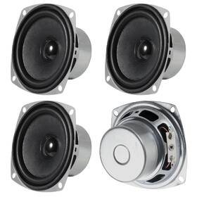 Dweii 687117740410 4pack 8ohm 10w Full Range Audio Speaker Stereo Woofer Loudspeaker For Arduino