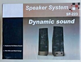 Sp-223 Dynamic Sound Speakers For Computers Or Anything With 3.5mm Jack New In Box
