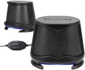 Enhance 637836608898 Sb2 Pc Speakers With Blue Led Glow Lights And 2.0 Usb Powered Design