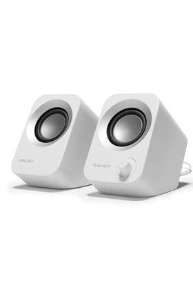 Funlogy 589730094016 Speaker - 14w Stereo Pc Speakers Usb Powered Compact Size With 30 Tilt Des