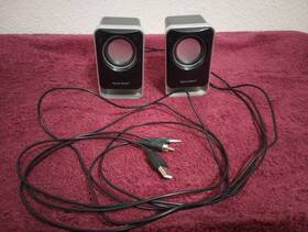 Gear Head 021353-109281 Usb 2.0 Desktop Laptop Extra Bass Music Computer Speakers 4 Inch X 2.5