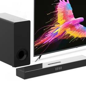 Geengin 658359607908 Sound Bars For Tv 15 Inch Slim Soundbar With Subwoofer 100 Watts