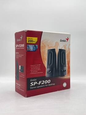 Sp-f200 Genius F-series 6 Watts 2.0 Stereo Speakers - Open Box