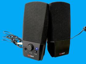 40-299 Gigaware 10a09 2.0 Multimedia Computer Speakers 3.5mm Wired Connectivity40-299