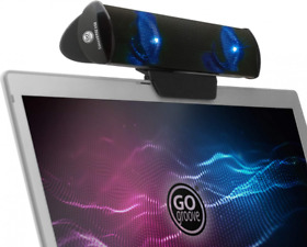 Ggsvusb200blew Gogroove Sona Verse Led Speaker For Laptop Computer Usb Powered Clip-on Blue