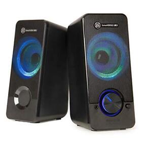 Gogroove Ub3 Led Computer Speakers For Desktop And Laptop Usb