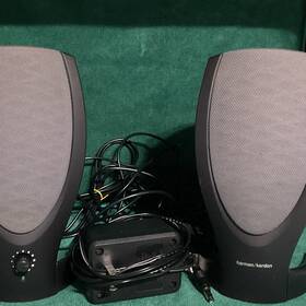 Harman Kardon Cn-04n567-48220-311-08sd 2.0 Wired Computer Speakers Set With Volume Control Pod Black