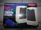 Hd-10 Hd10 Koss Hard Drivers Amplified Computer Speakers Rare Vintage Nos
