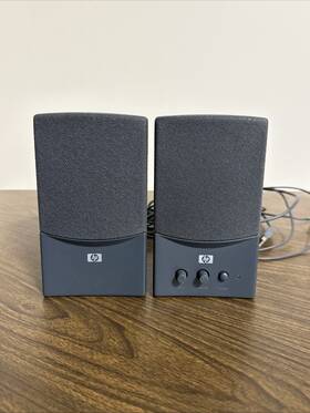 5069-6296b Hp Vintage Pavilion Computer Speaker System Tested
