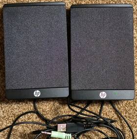 600551-001 Hp Thin Usb Powered Speakers Op-090004 P/n - New