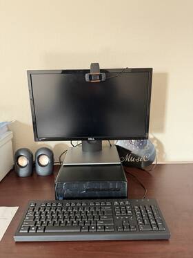 P0043w Hp Black 2.0 Channel Wired Computer Speakers Compact Desktop Pair With 3.5mm Jack