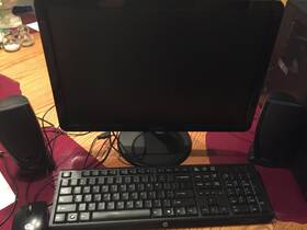 S-1204 Hp Pavilion Slimline Pc Computer With Keyboard And Speakers