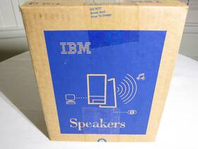 07h1629 Ibm Brand New Nos Stereo Computer Speakers Vintage Pc Audio Collector