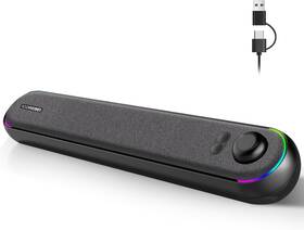 Icorebei 2bt3k-s2818 Desktop Computer Speakers Stereo Soundbar Bluetooth 5.3 Usb/usb-c Power And A