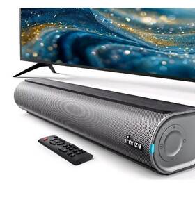 Ifanze Se09 Posrue 50w Sound Bar 16 Inch Bluetooth Tv Speaker With Remote And 2 Built-in Full