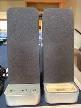 Ih70s Ihome Speakers Model Silver And Black With Cables