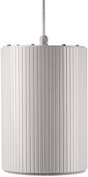 114890 Inc. Commercial Audio 70 Volt Pendant Speaker 6 Inch Woofer 7.5 Watts White