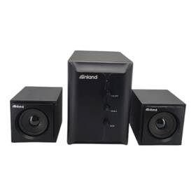 Om1710f009 Inland 3 Piece 2.1 Channel Multimedia Speaker System - Black