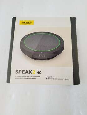 2740-109 Jabra Speak2 40 Ms Teams Dark Grey Portable Speaker For Music And Calls