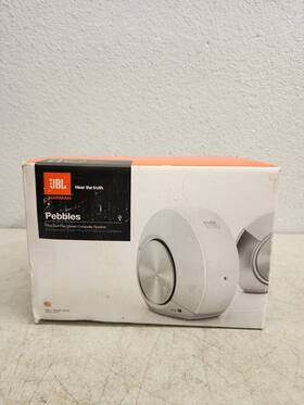 Jbl 050036320740 Pebbles 2.0 Speaker System Silver/white New Open Box