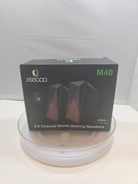 Jeecoo 767461719994 M40 Bluetooth Computer Speakers Pulsing And Led Flame Wired Handy Control