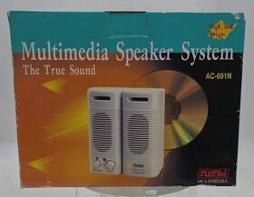 Sp-888b Juster True Sound Multimedia Speaker System Wired 3.5mm Audio Jack New