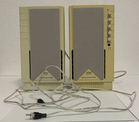 Sp-988 Juster Multimedia Speakers Set Of 2 Vintage