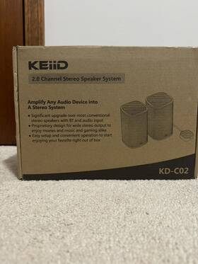 Kd-c02 Keiid Stereo Speaker 2.0 Channel Bluetooth Powered Computer Pc Or Laptop