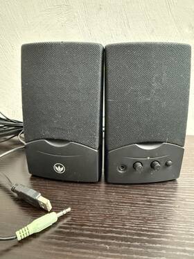 Kenyo Ggsvo20100gyew Kinyo Computer Speaker Pair For Desktop Pc Usb Powered Plug And Play 3.5mm Aux