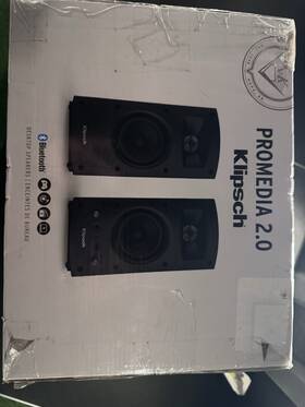 Klipsch 1067534 Promedia 2.0 Bluetooth Channel Black Desktop Computer Speakers