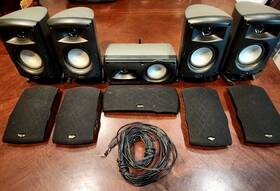 4545 Klipsch Promedia Ultra 5.1 Satellite Surround Speakers - Computer Black