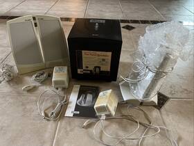 Lcs-2418 Labtec Subwoofer Flat Panel Speakers Adapter And Remote Lot