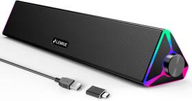 E-1103 Lenrue Computer Speakers For Desktop Pc With Single Usb Power And Stereo S