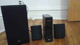 Spj4s-b Lg Spp5-w Wireless Subwoofer For 7.1 Channel Sp7r Surround Sound Bars