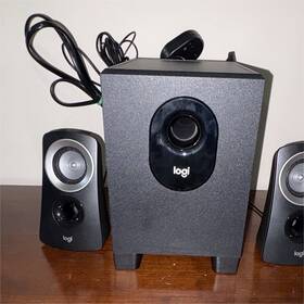 Logi 2144ai 2.1 Wired Computer Speaker System With Subwoofer Black