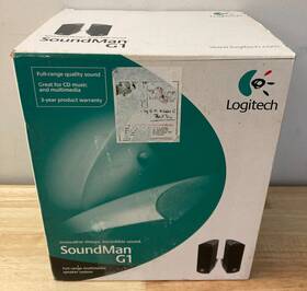 Logitech 097855006745 Soundman G1 Full-range Multimedia Speaker System Factory Sealed