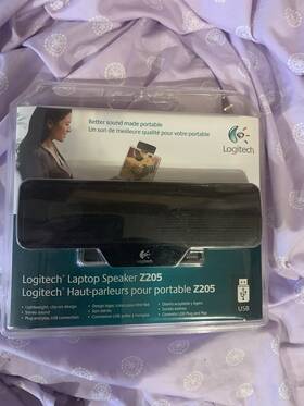 Z205 Logitech 097855076984 Laptop Speaker For Windows And Mac New Sealed Portable Light Clip