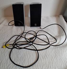 Cat6-100-red Logitech 2 Used Z-2300 Thx Satellite Speakers Left And Right Pair - Tested Good