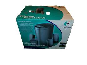 Dsr-100 Logitech Soundman Xtrusio Digital 4 Channel Surround Speaker System-nob