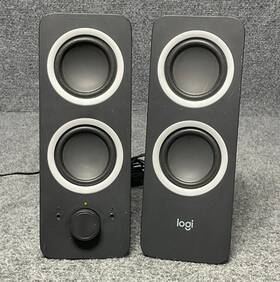 Eps-2 Logitech Z200 Stereo Multimedia Desktop Pair Speakers In Black With Adapter