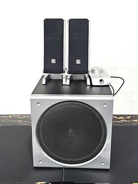 S-0085b Logitech Z3 Sound System 2.1 Mit Subwoofer Tested And Working