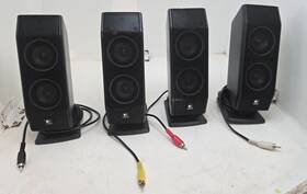 X-450 Logitech Lot Of 4 Computer Speakers